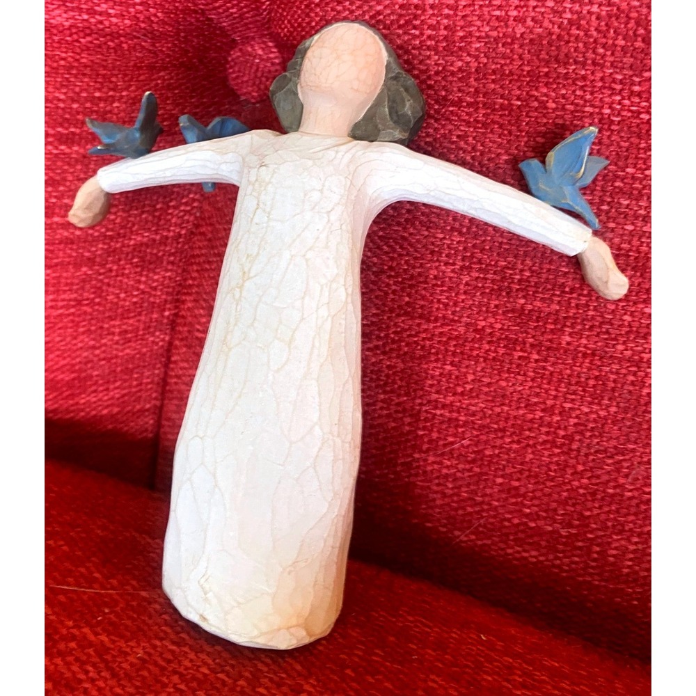 Willow Tree "Happiness" Figurine Susan Lordi DEMDACO Bluebirds 2004 5.5 inch